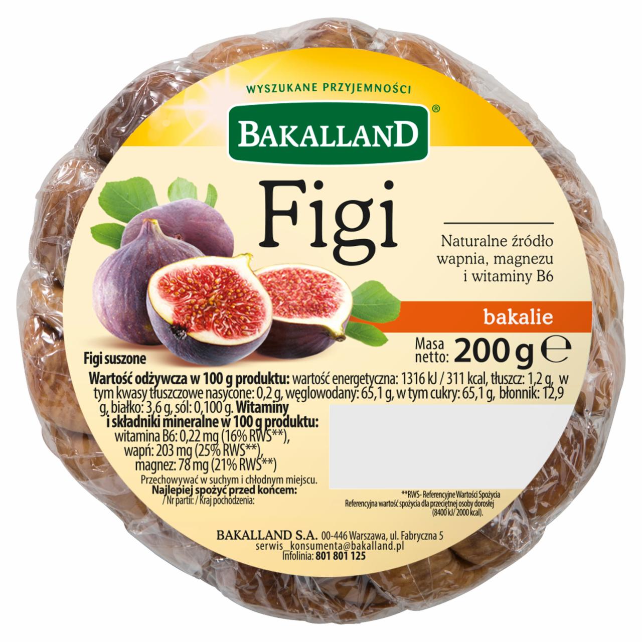 Zdjęcia - Bakalland Figi 200 g