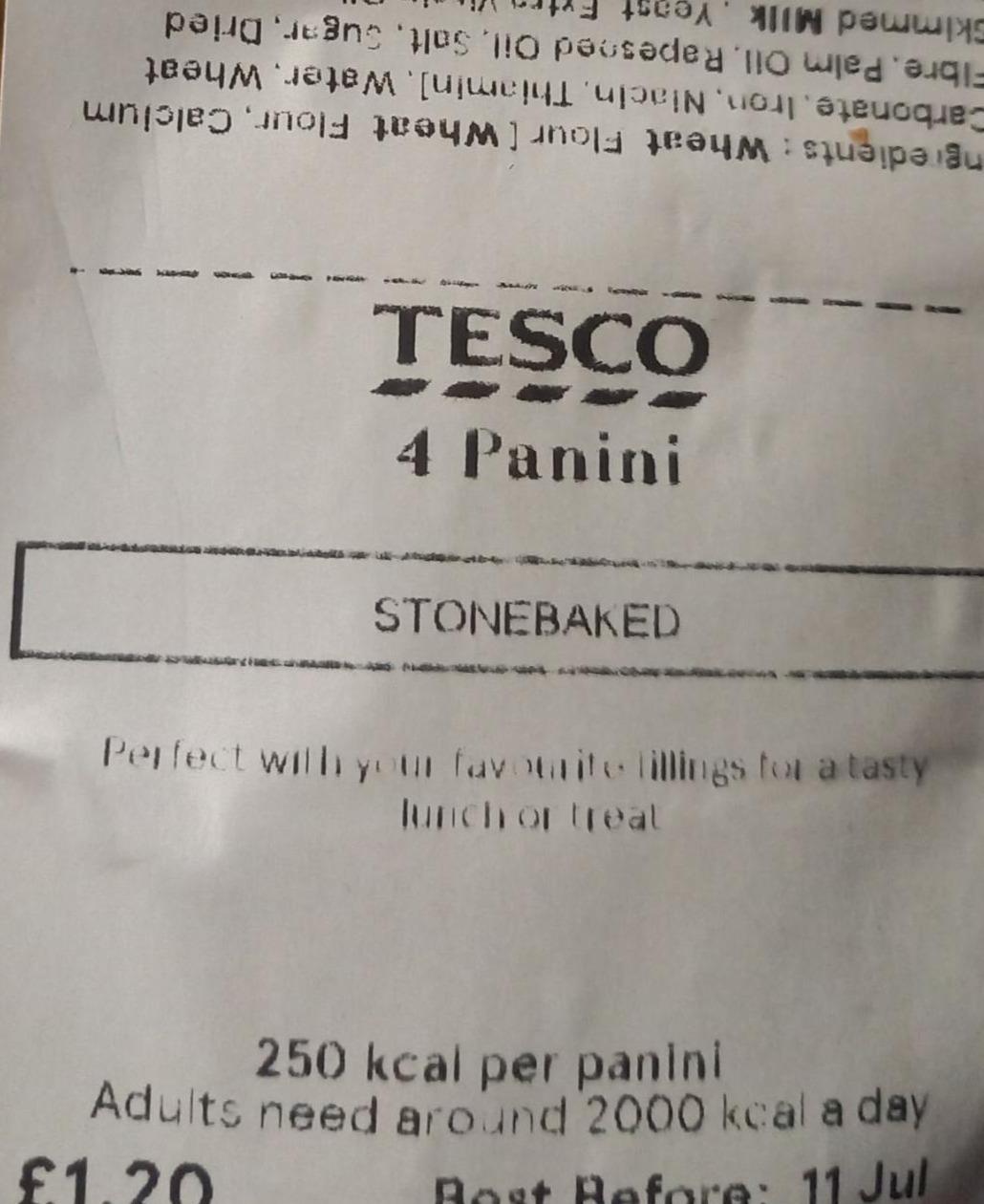 Zdjęcia - Panini Tesco