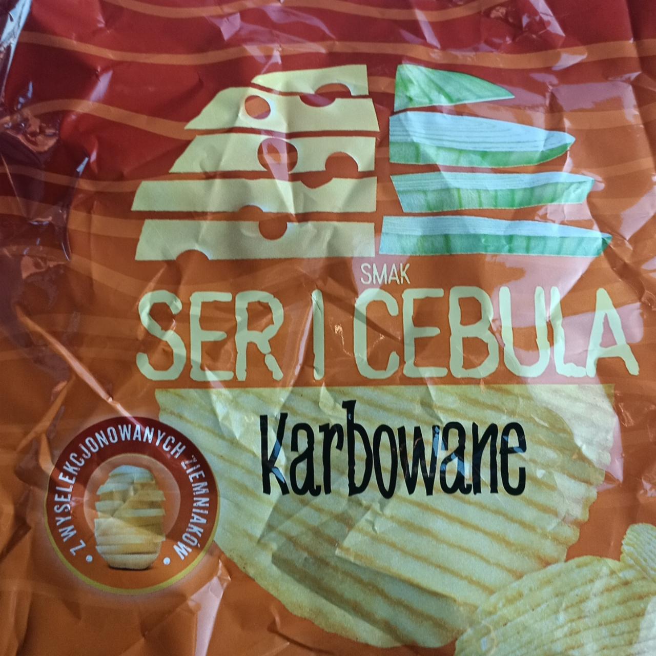 Zdjęcia - Chipsy ziemniaczane o smaku ser i cebula karbowane Snack Day