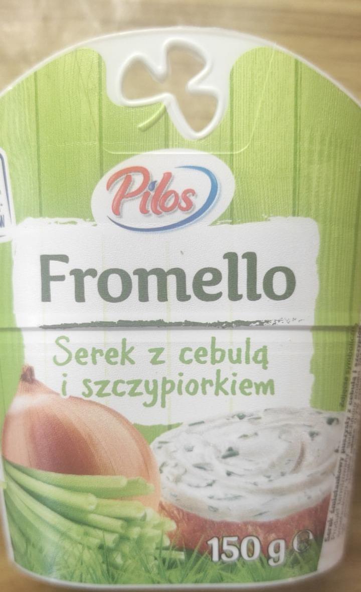 Zdjęcia - Fromello serek z cebulą i szczypiorkiem Pilos