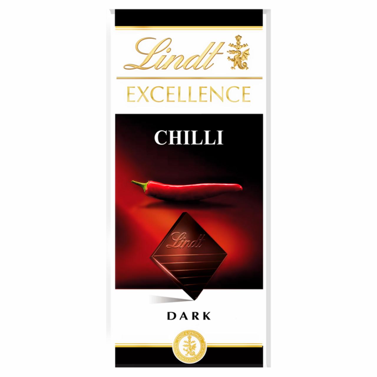 Zdjęcia - Lindt Excellence Czekolada gorzka z ekstraktem z papryki chili 100 g