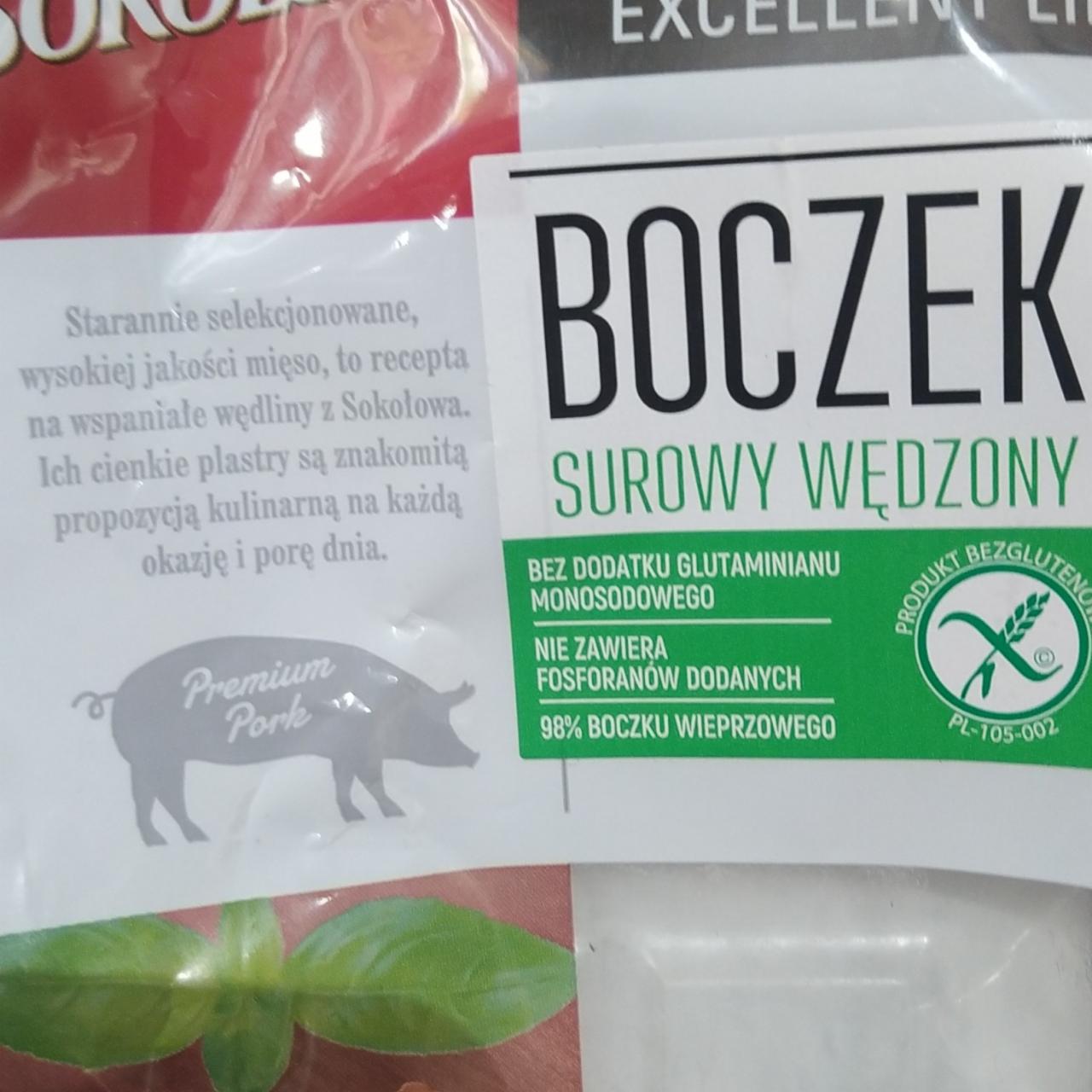 Zdjęcia - Sokołów Boczek surowy wędzony 100 g