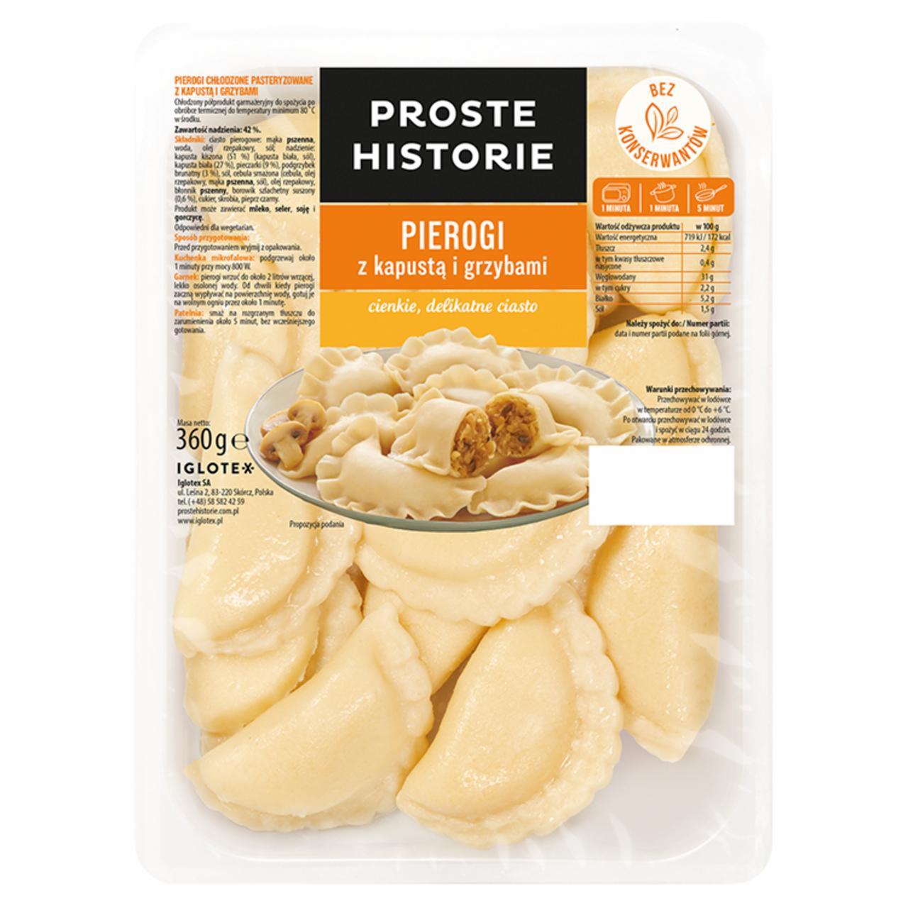 Zdjęcia - Proste Historie Pierogi z kapustą i grzybami 360 g