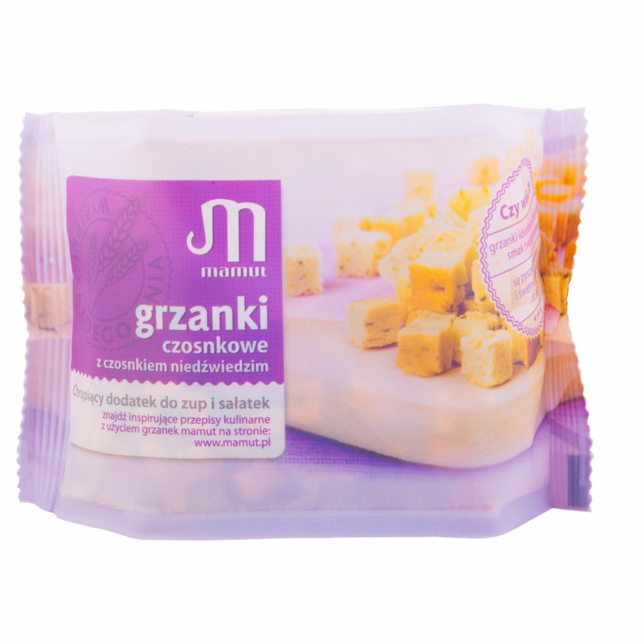 Zdjęcia - Mamut Grzanki czosnkowe z czosnkiem niedźwiedzim 150 g