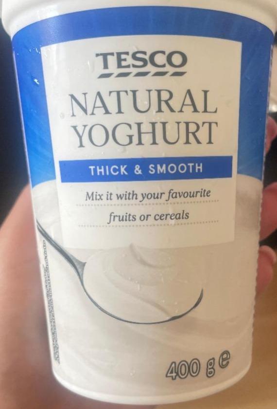 Zdjęcia - Natural yoghurt thick & smooth Tesco