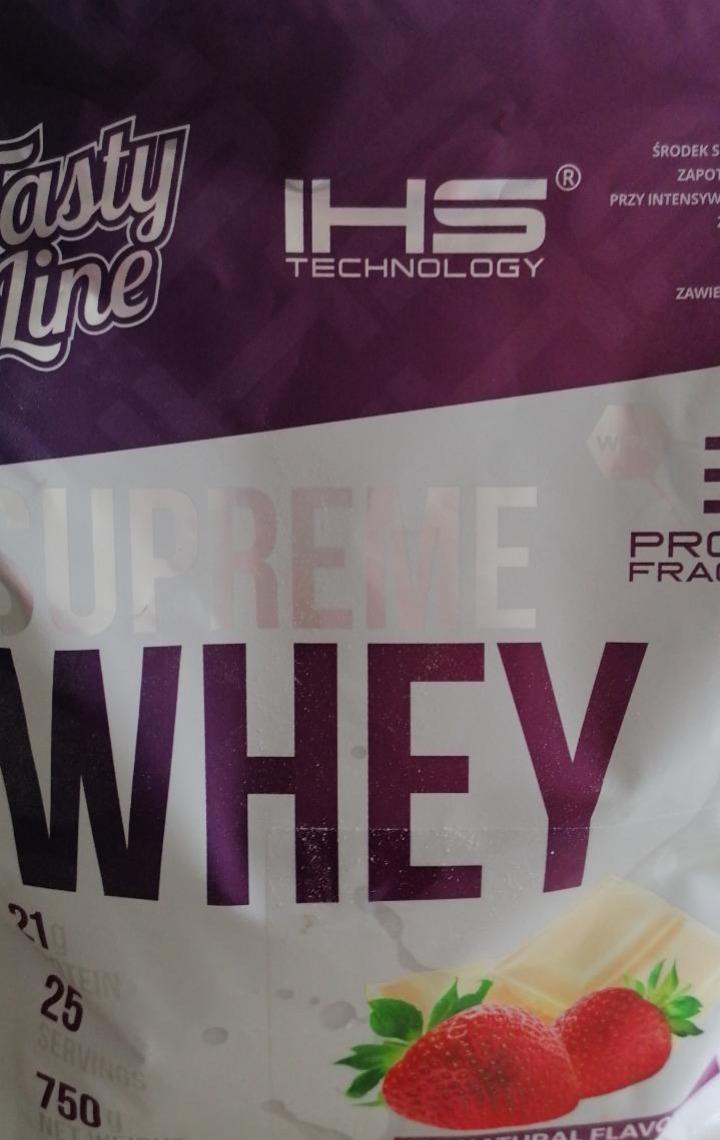 Zdjęcia - Tasty Line IHS Supreme Whey truskawka biała czekolada