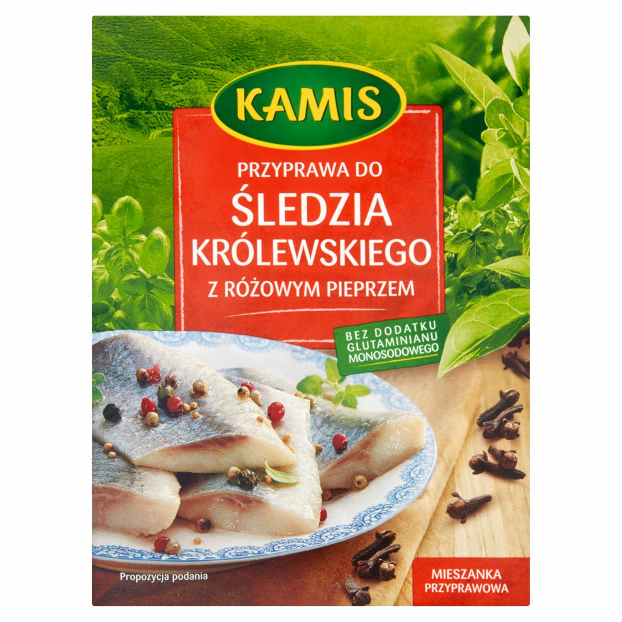 Zdjęcia - Kamis Przyprawa do śledzia królewskiego z różowym pieprzem Mieszanka przyprawowa 20 g