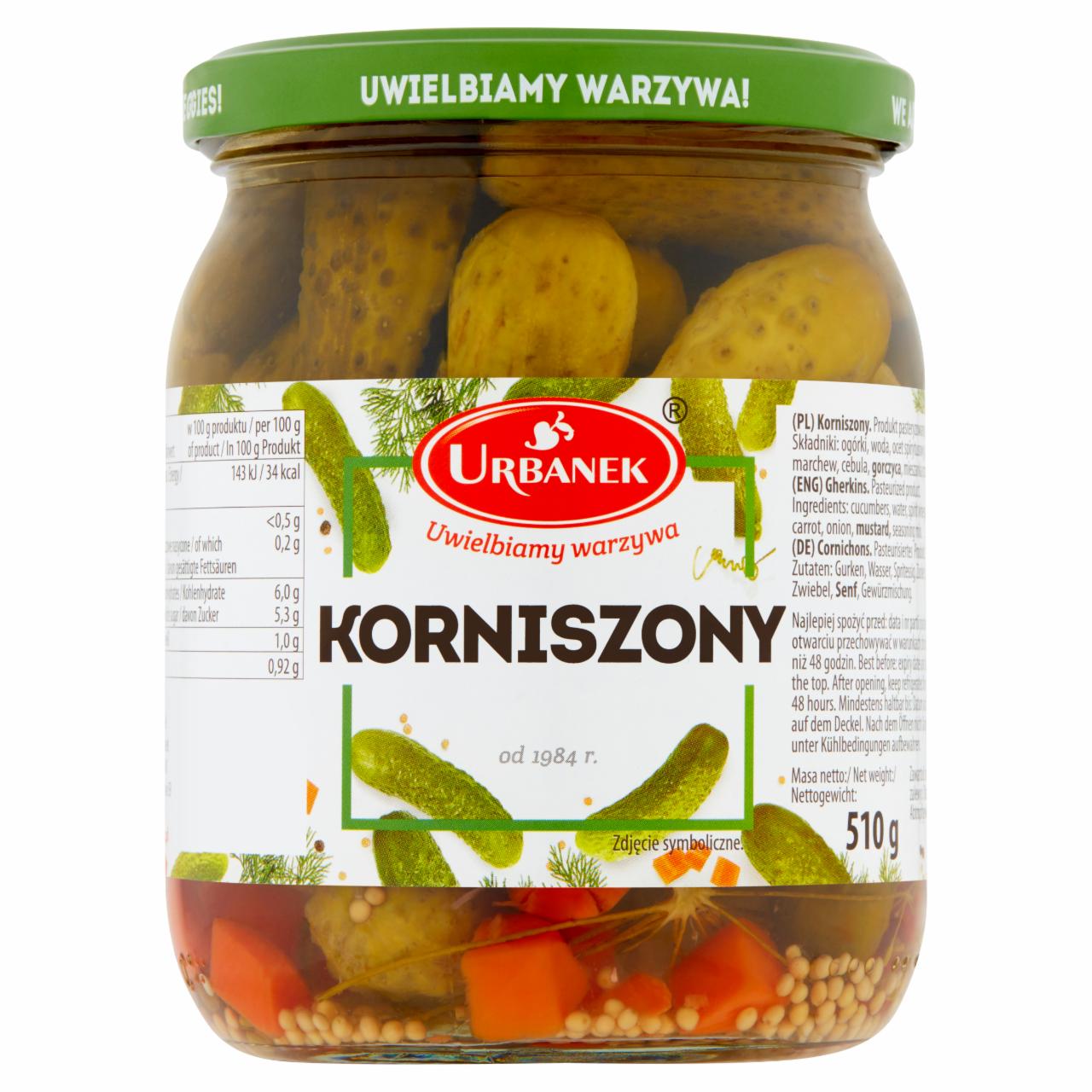 Zdjęcia - Urbanek Korniszony 510 g