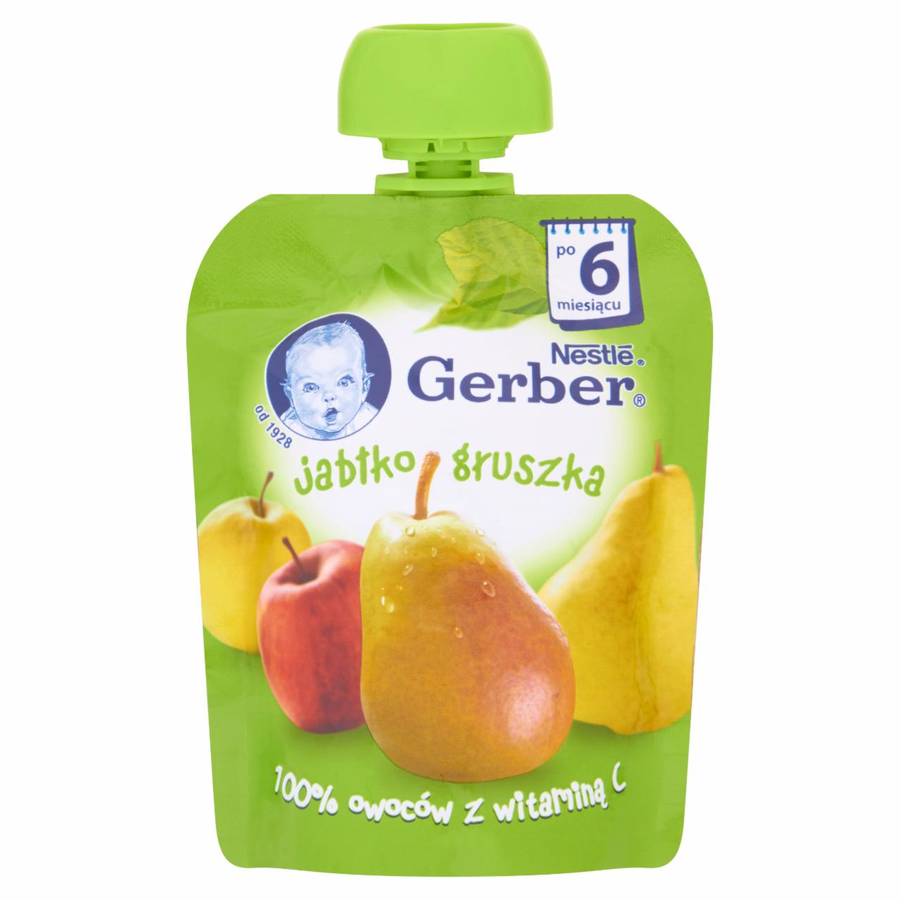 Zdjęcia - Gerber Deserek Jabłko gruszka po 6 miesiącu 90 g