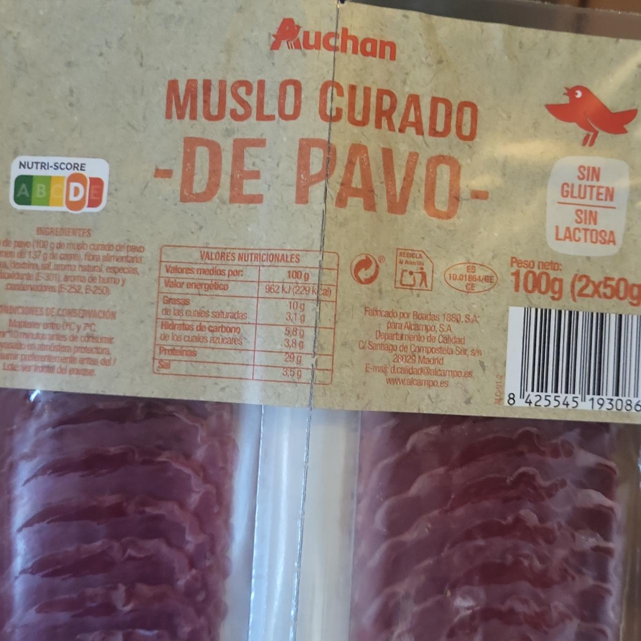 Zdjęcia - Polędwica z indyka Muslo curado Auchan