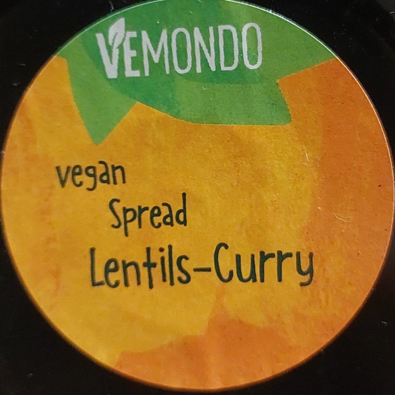 Zdjęcia - Vegan spread lentils curry Vemondo