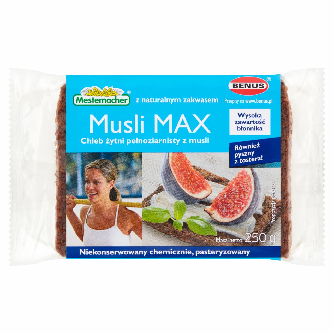 Zdjęcia - Mestemacher Chleb żytni pełnoziarnisty z musli 250 g