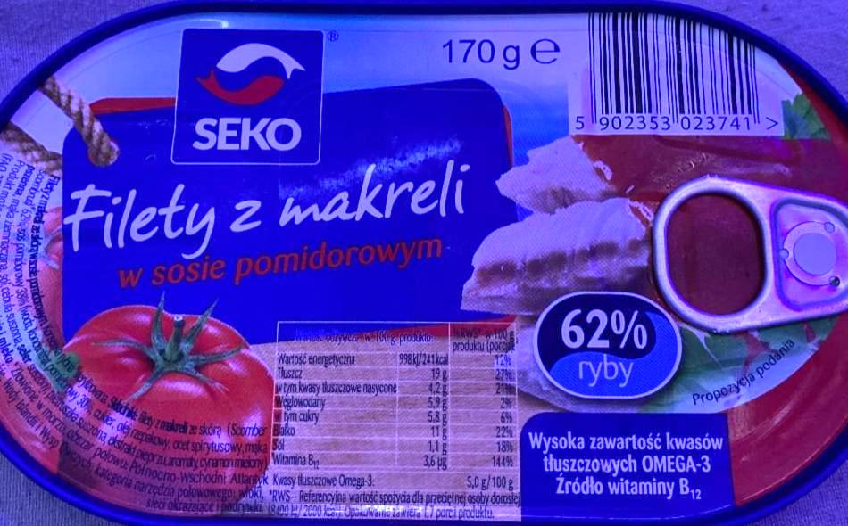 Zdjęcia - Filety z makreli w sosie pomidorowym seko