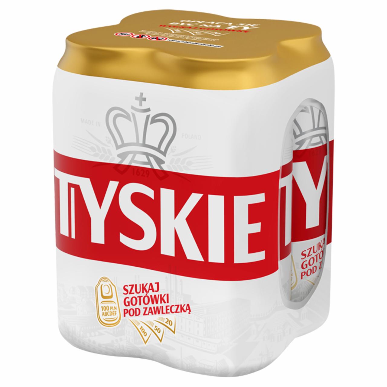 Zdjęcia - Tyskie Piwo jasne 2 l (4 x 0,5 l)