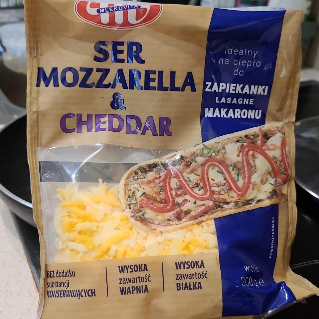 Zdjęcia - Ser Mozzarella & Cheddar Mlekovita