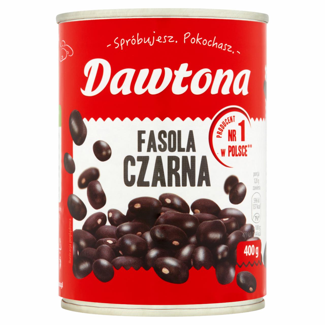 Zdjęcia - Dawtona Fasola czarna 400 g