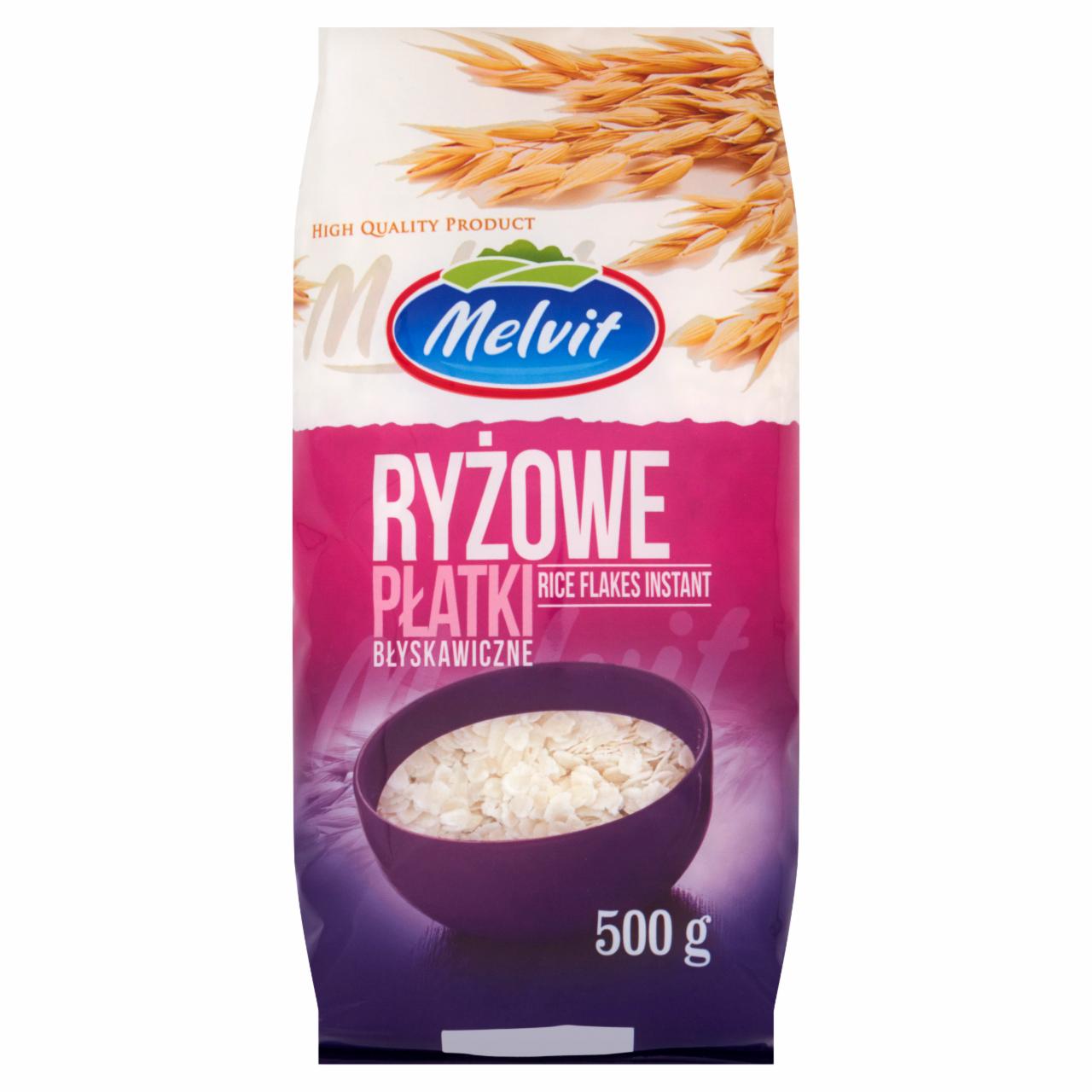 Zdjęcia - Melvit Ryżowe płatki błyskawiczne 500 g