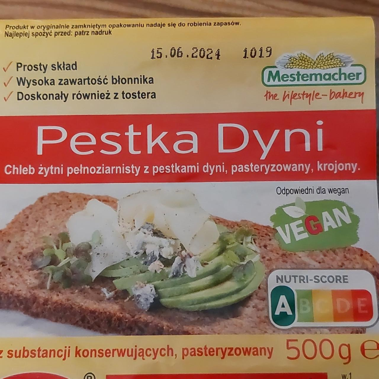 Zdjęcia - Chleb żytni pełnoziarnisty z pestką dyni Mestemacher