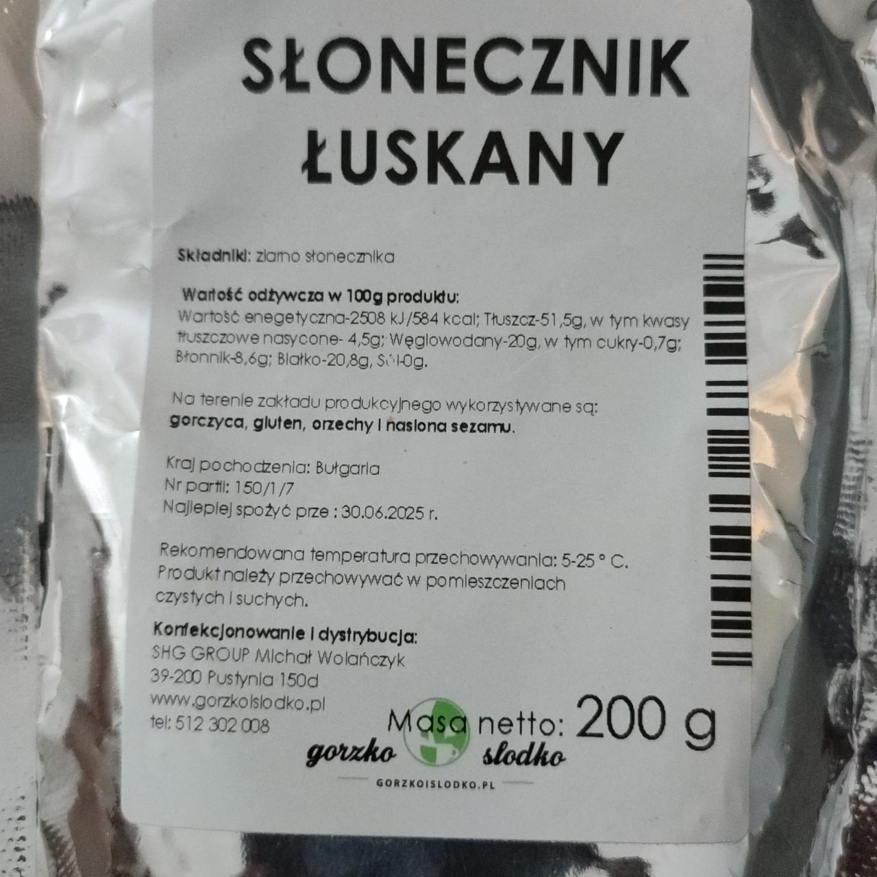 Zdjęcia - Słonecznik łuskany Gorzko i Słodko