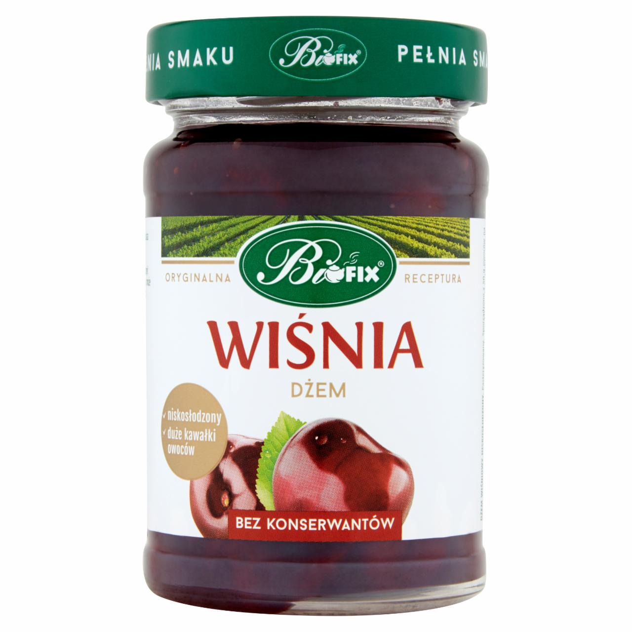 Zdjęcia - Bifix Dżem wiśnia o obniżonej zawartości cukru 290 g