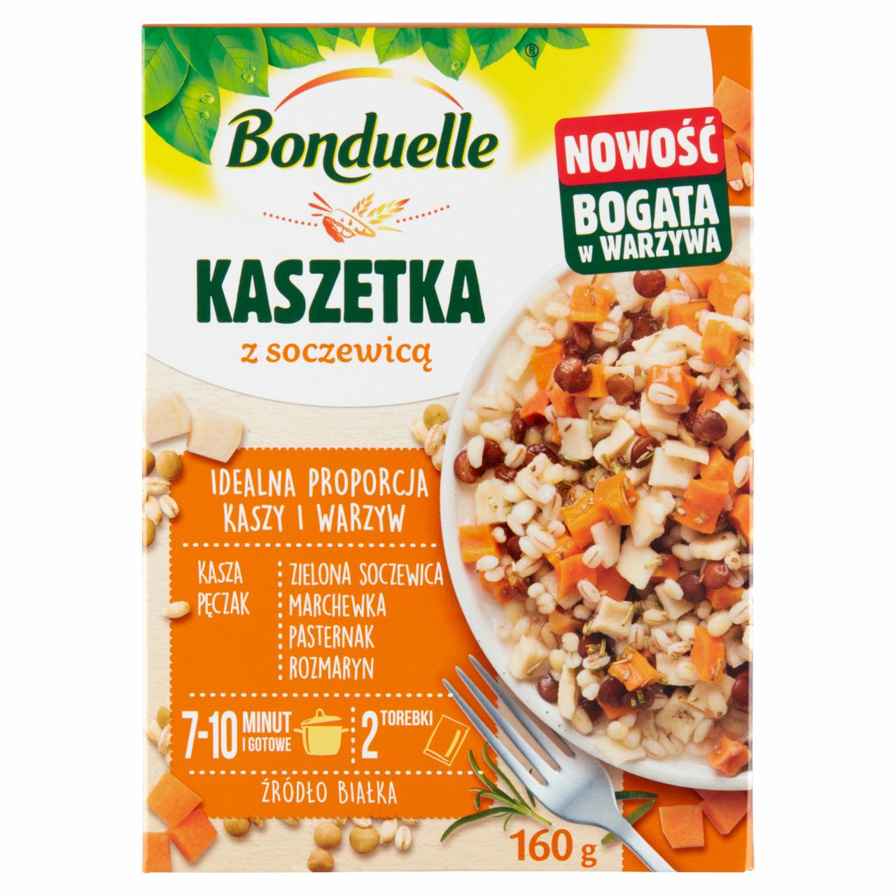 Zdjęcia - Bonduelle Kaszetka z soczewicą 160 g (2 torebki)