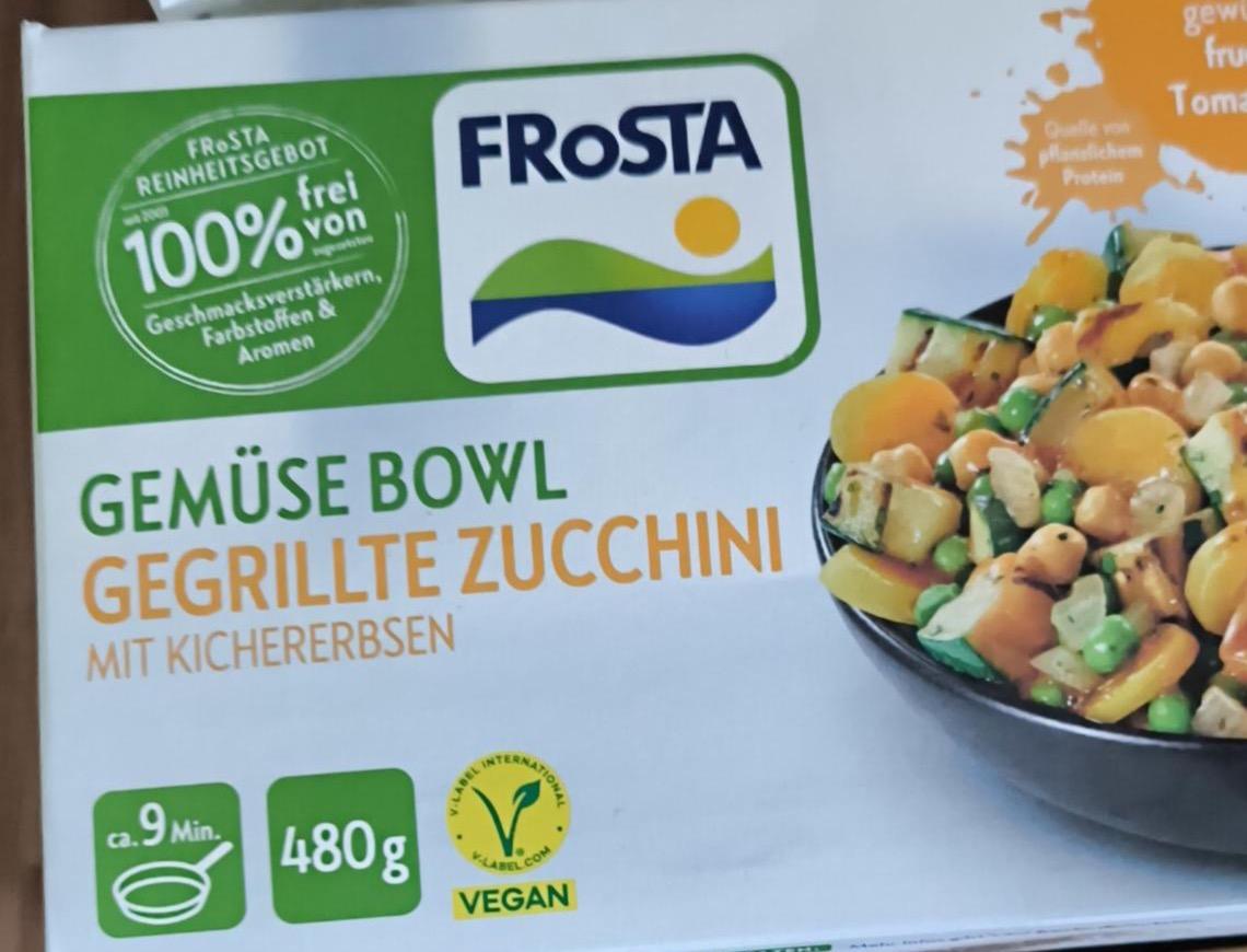 Zdjęcia - Gemüse bowl gegrillte zucchini mit kichererbsen Frosta