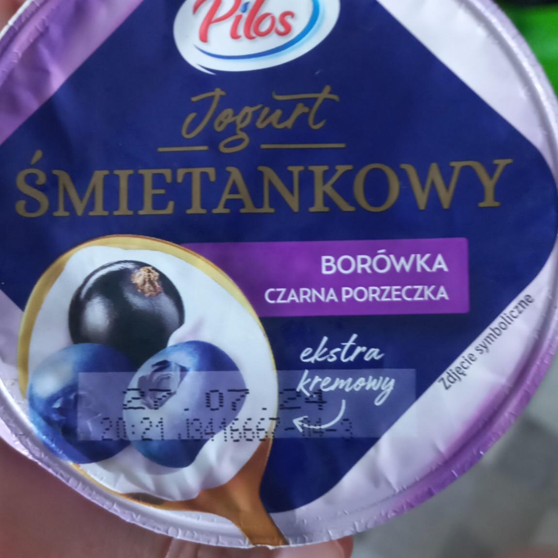 Zdjęcia - Jogurt śmietankowy borówka czarna porzeczka Pilos