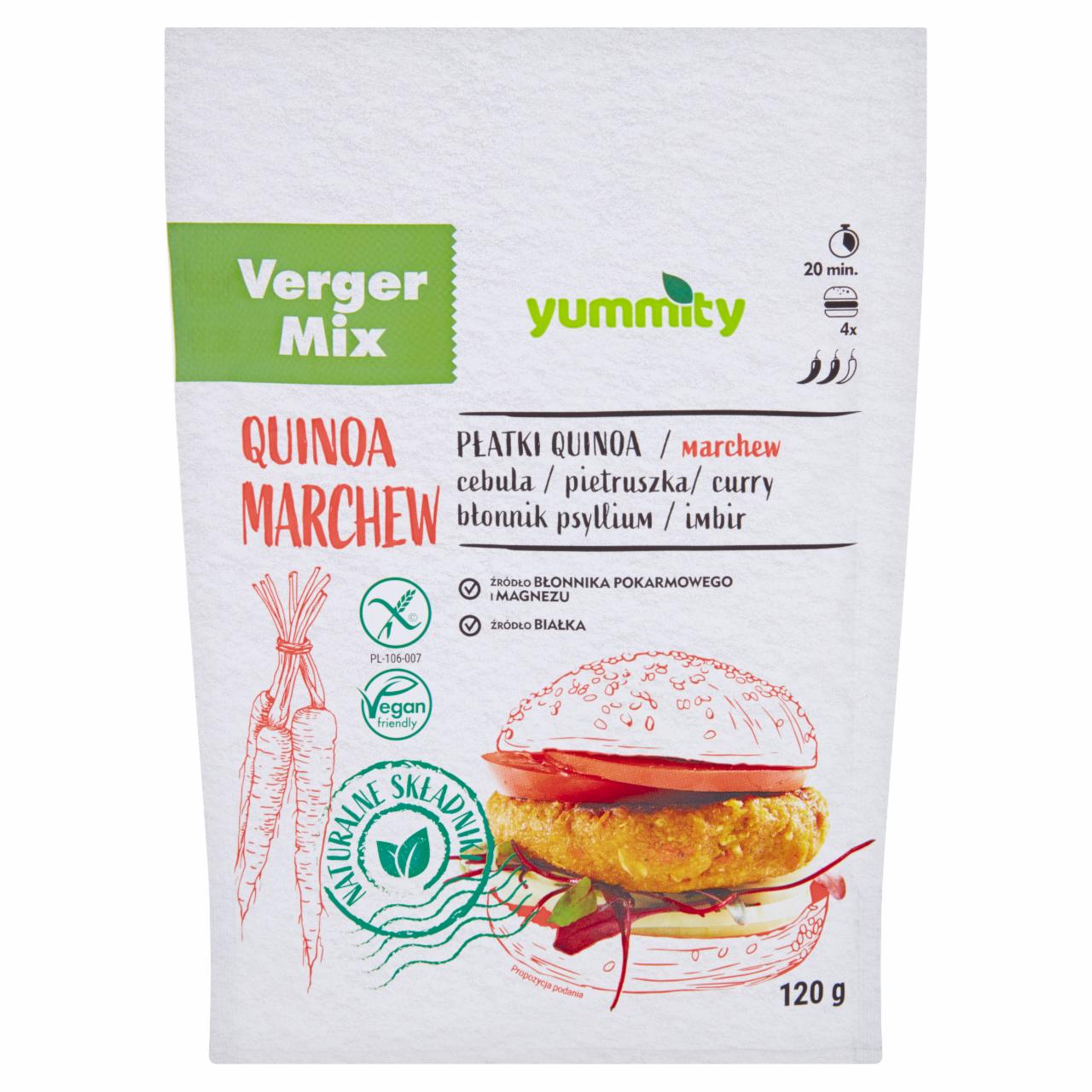 Zdjęcia - Yummity Bezglutenowy wege burger z marchewką 120 g