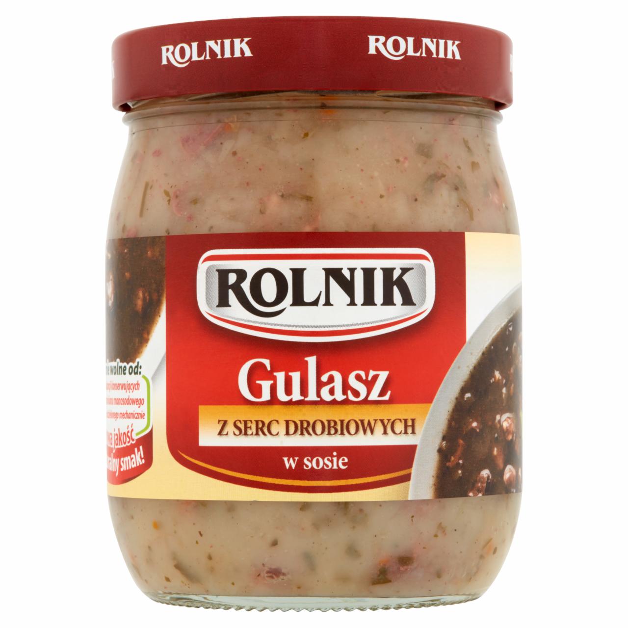 Zdjęcia - Rolnik Gulasz z serc drobiowych w sosie 510 g