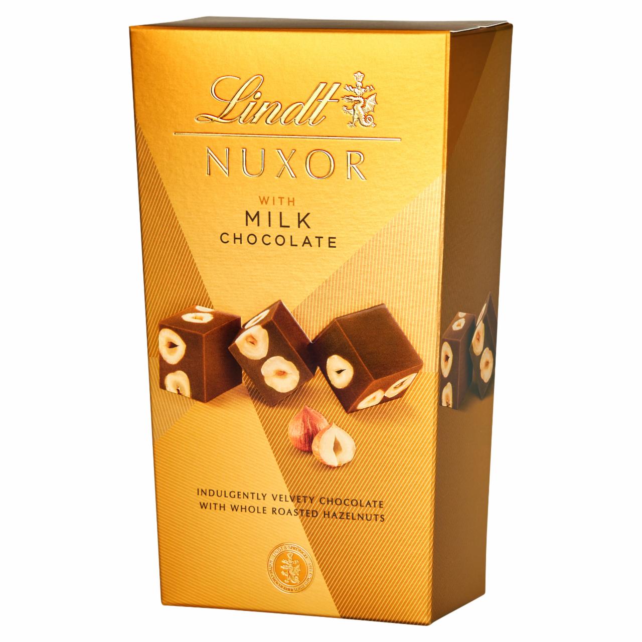 Zdjęcia - Lindt Nuxor Praliny z czekolady mlecznej Gianduja z całymi orzechami laskowymi 150 g