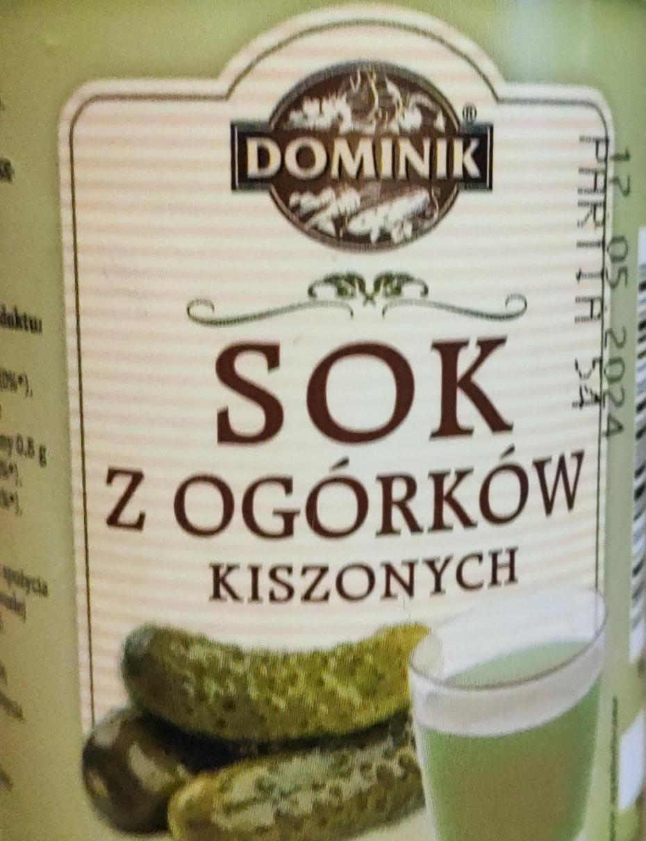 Zdjęcia - Sok z ogórków kiszonych Dominik