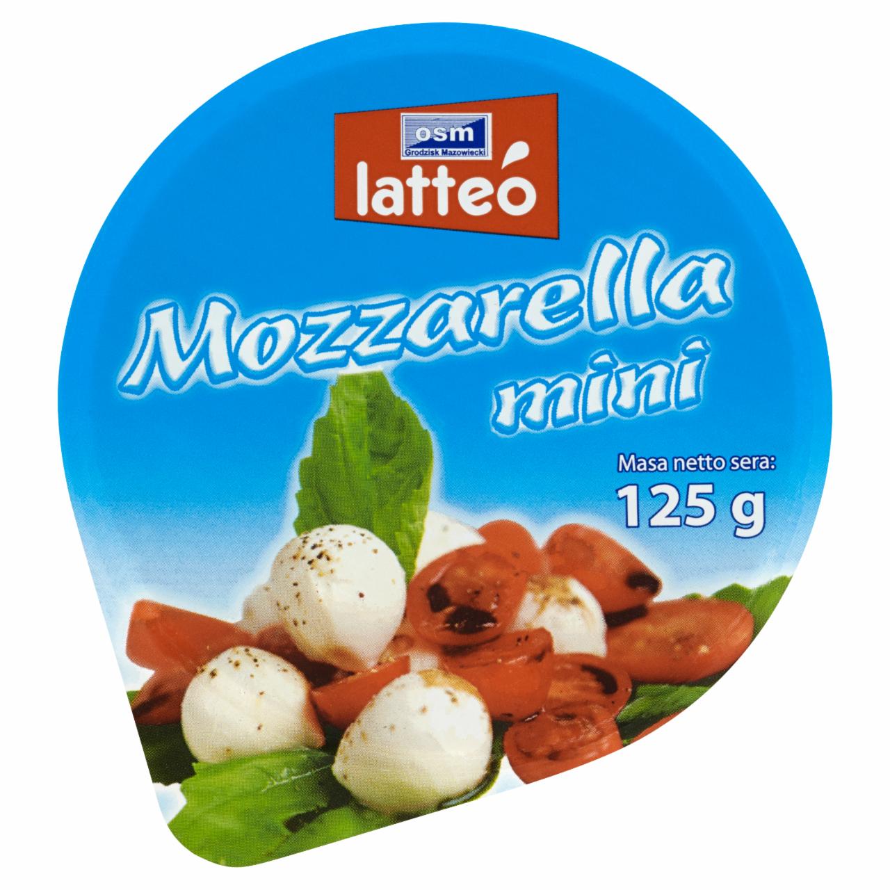 Zdjęcia - Latteó Mozzarella mini 125 g OSM Grodzisk Mazowiecki