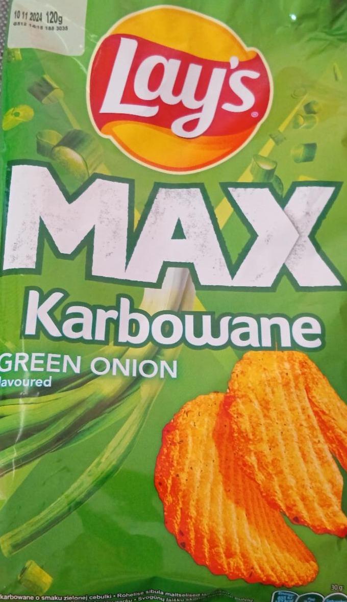 Zdjęcia - Max karbowane green onion Lay's