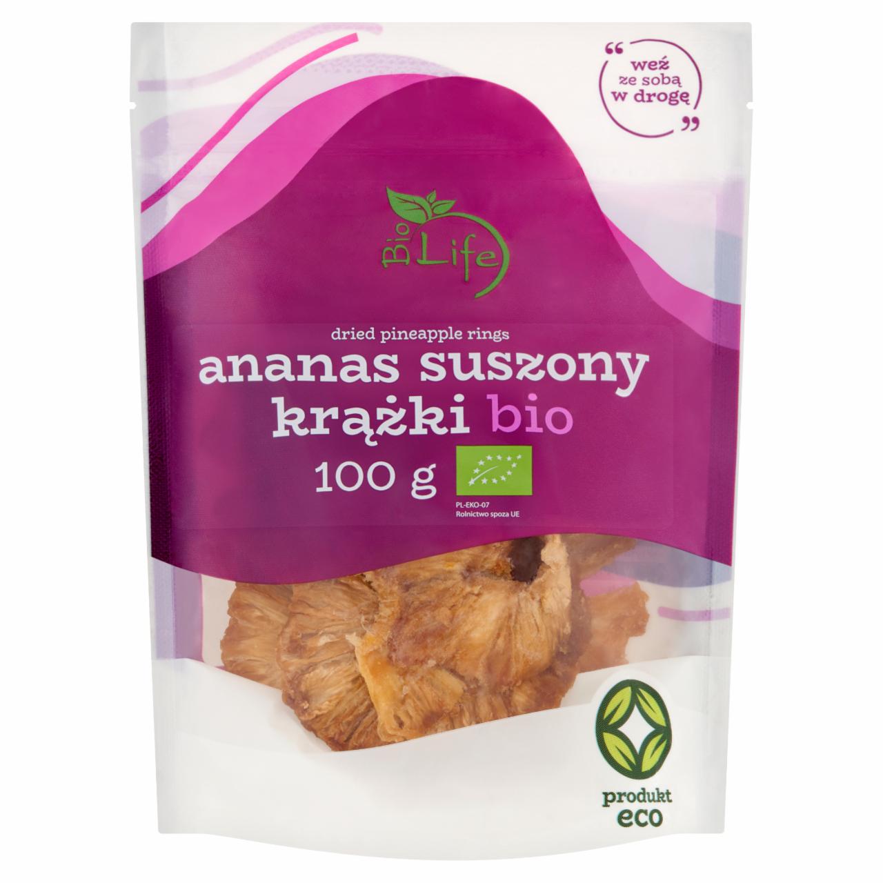 Zdjęcia - BioLife Ananas suszony krążki bio 100 g