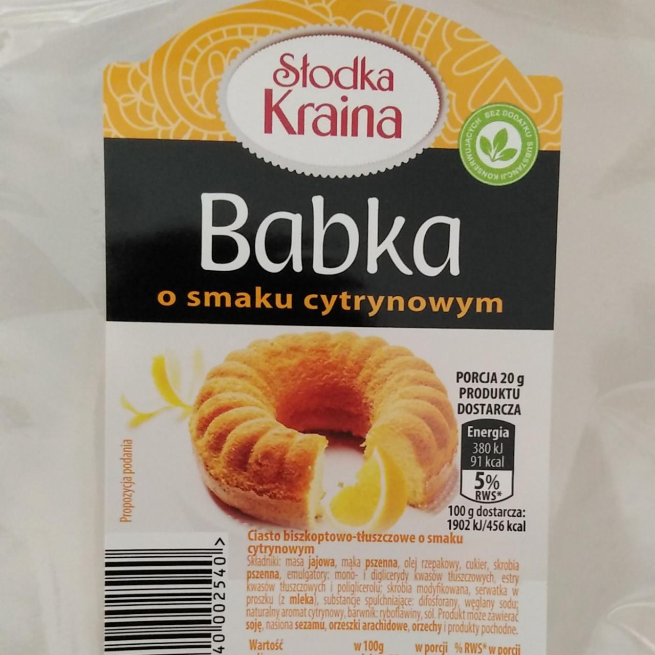 Zdjęcia - Babka o smaku cytrynowym Słodka Kraina