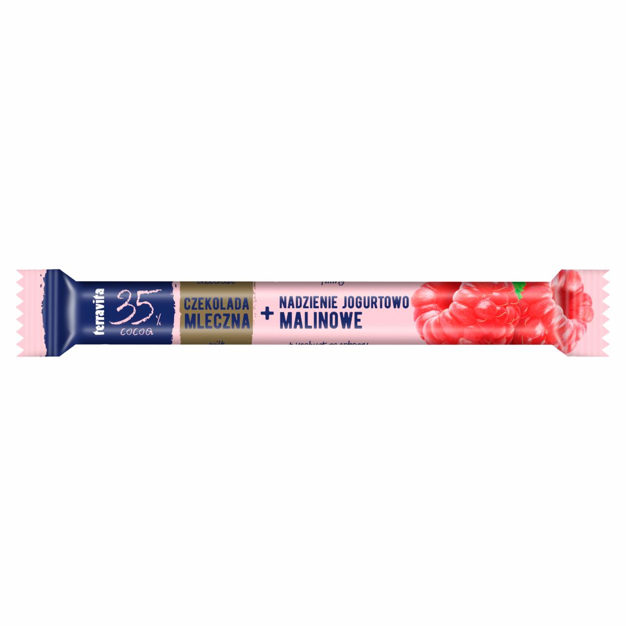 Zdjęcia - Terravita Choco Stick Czekolada mleczna nadzienie jogurtowo malinowe 31 g