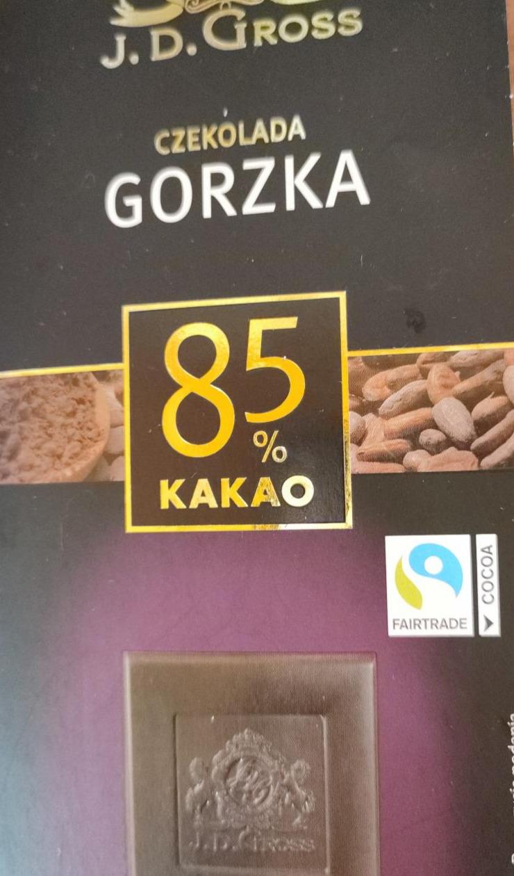 Zdjęcia - czekolada gorzka 85% kakao J.D. Gross