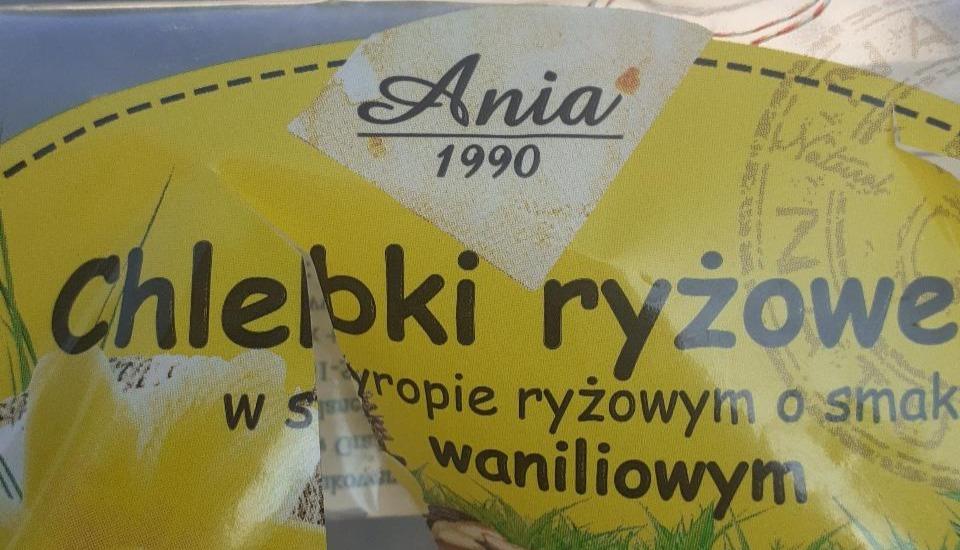 Zdjęcia - Chlebki ryżowe waniliowe Ania