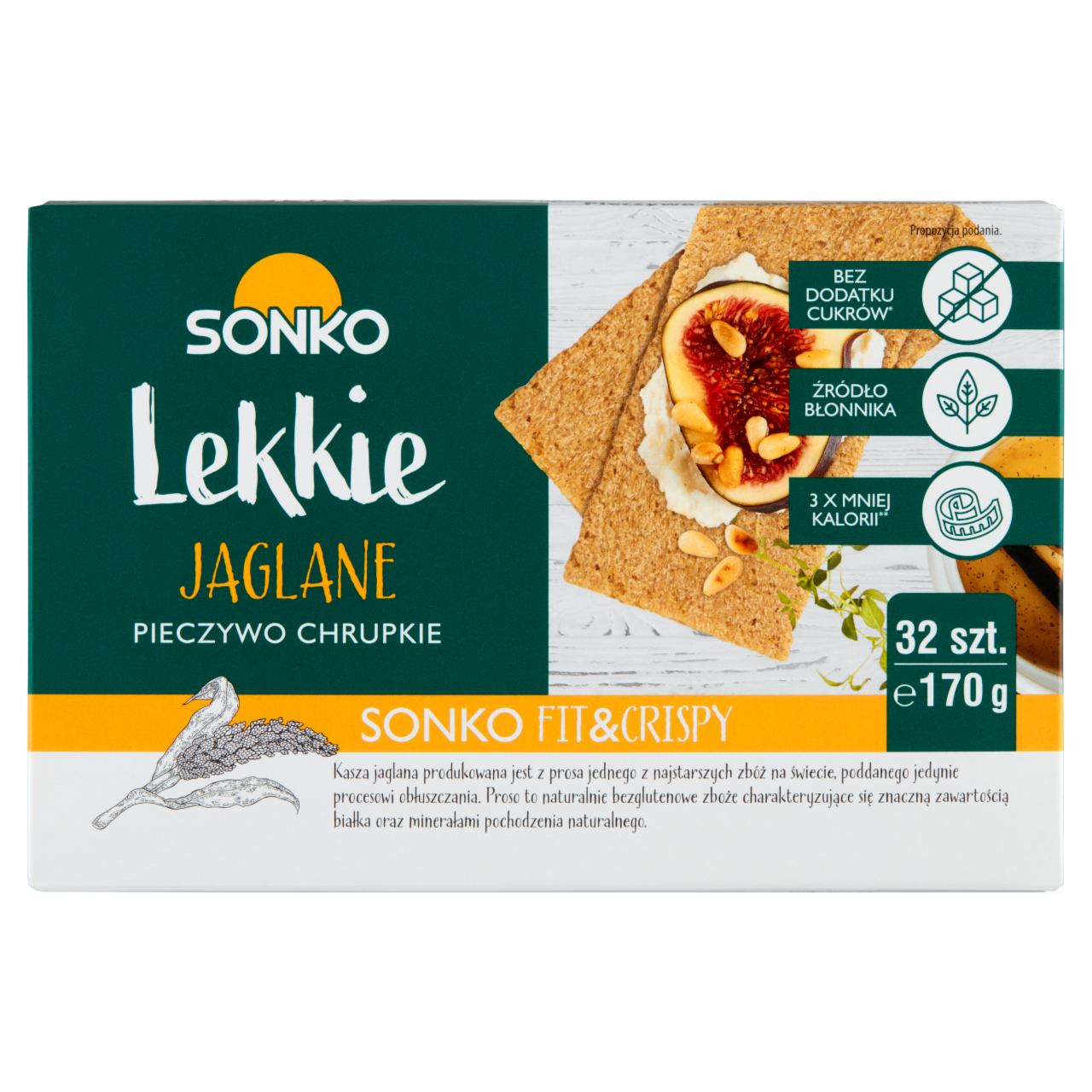 Zdjęcia - Lekkie Jaglane pieczywo chrupkie Sonko