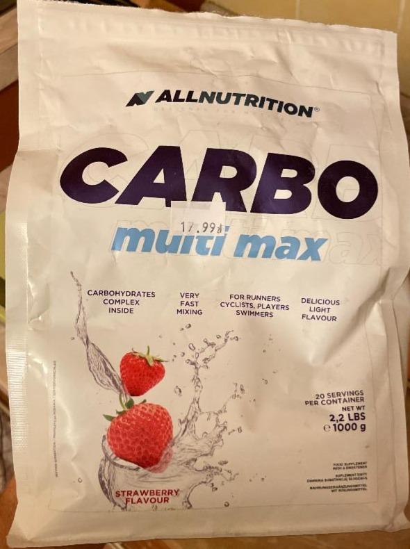 Zdjęcia - Carbo multi max strawberry flavour Allnutrition