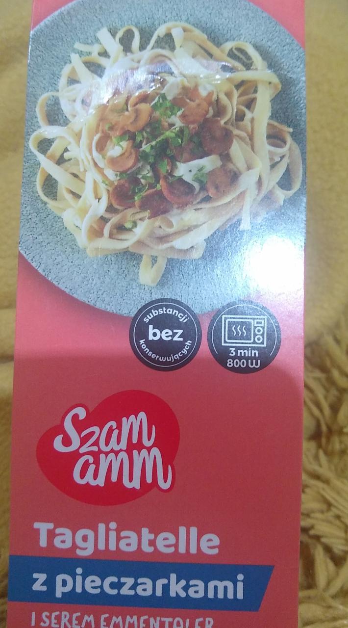 Zdjęcia - tagliatelle z pieczarkami i serem Szam amm