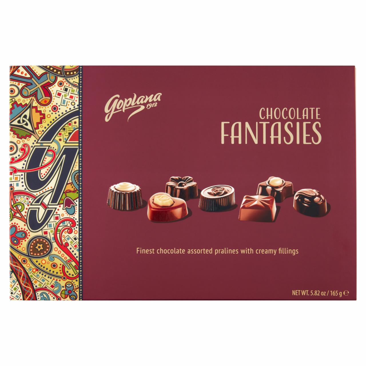 Zdjęcia - Goplana Chocolate Fantasies Praliny z aksamitnymi kremami 165 g