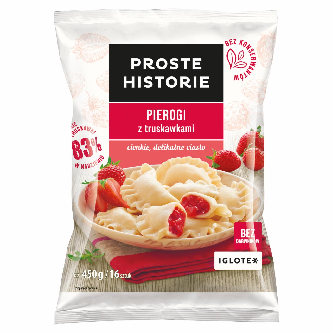 Zdjęcia - Proste Historie Pierogi z truskawkami 450 g