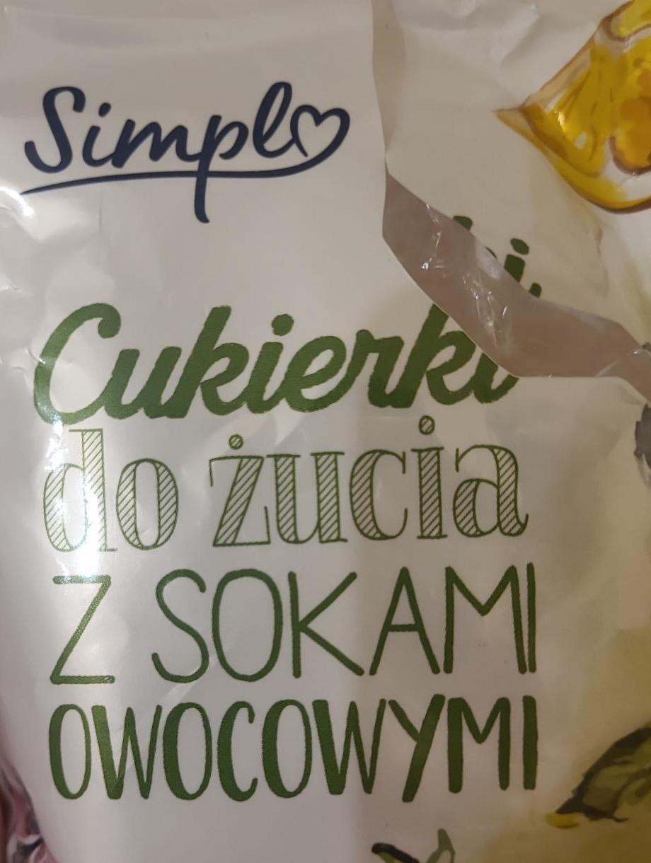 Zdjęcia - Cukierki do żucia z sokiem owocowym Simpl