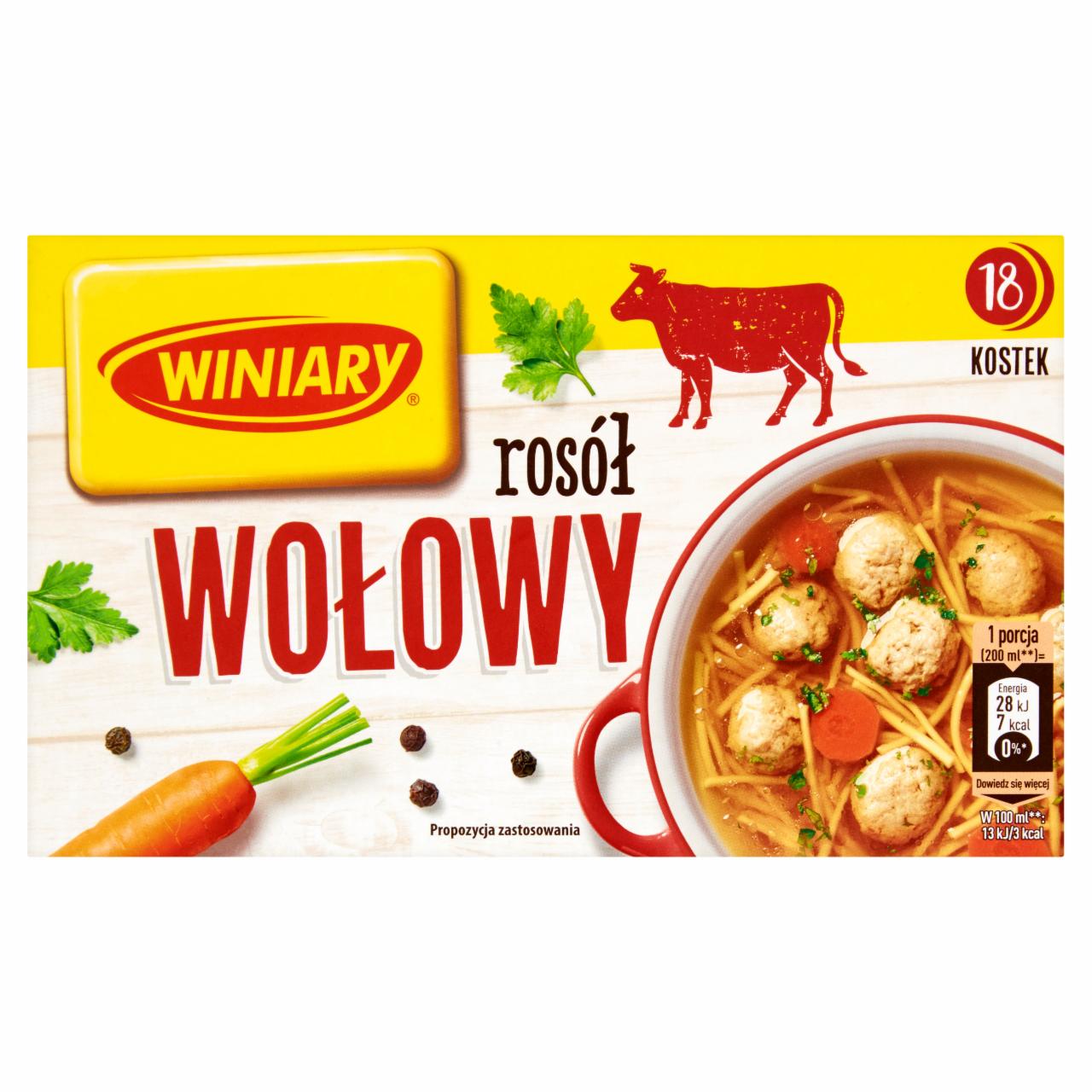 Zdjęcia - Winiary Rosół wołowy 180 g (18 sztuk)