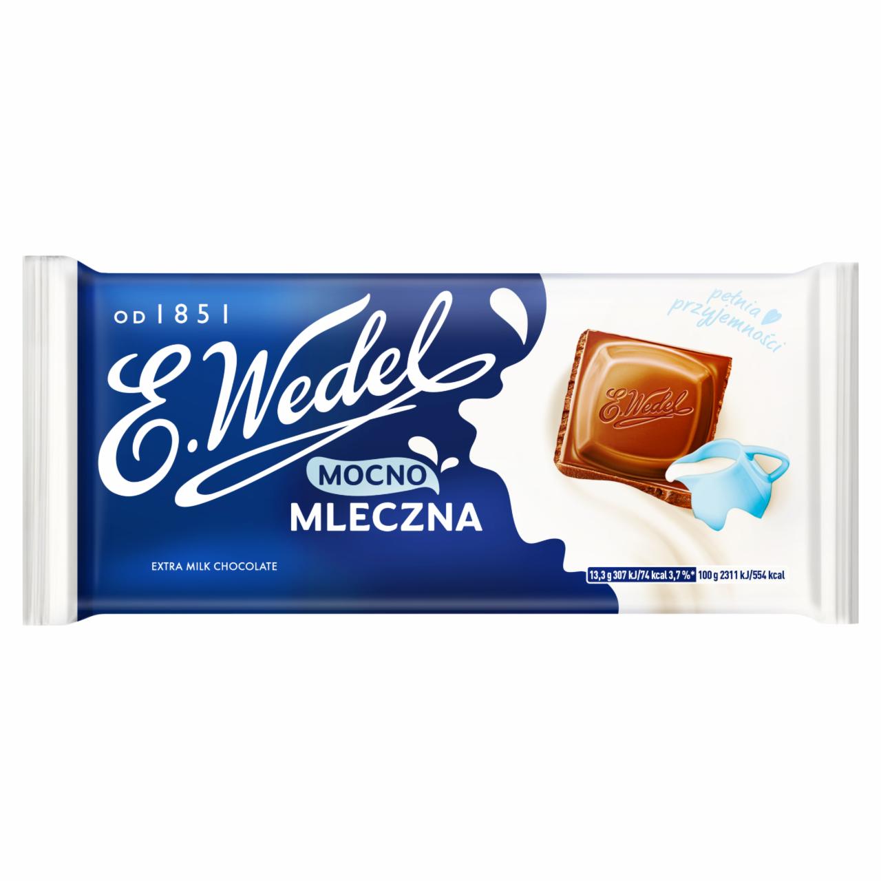 Zdjęcia - E. Wedel Czekolada mocno mleczna 80 g