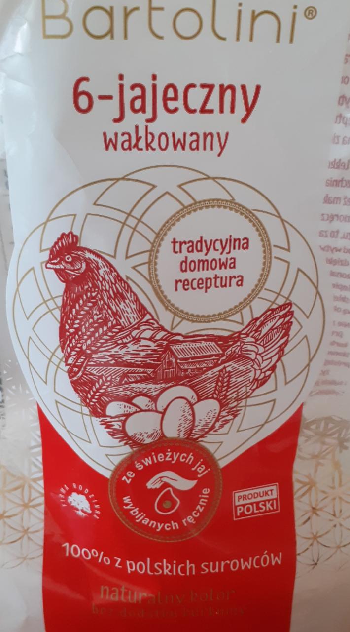 Zdjęcia - Bartolini Makaron 6-jajeczny wałkowany krajanka średnia 250 g