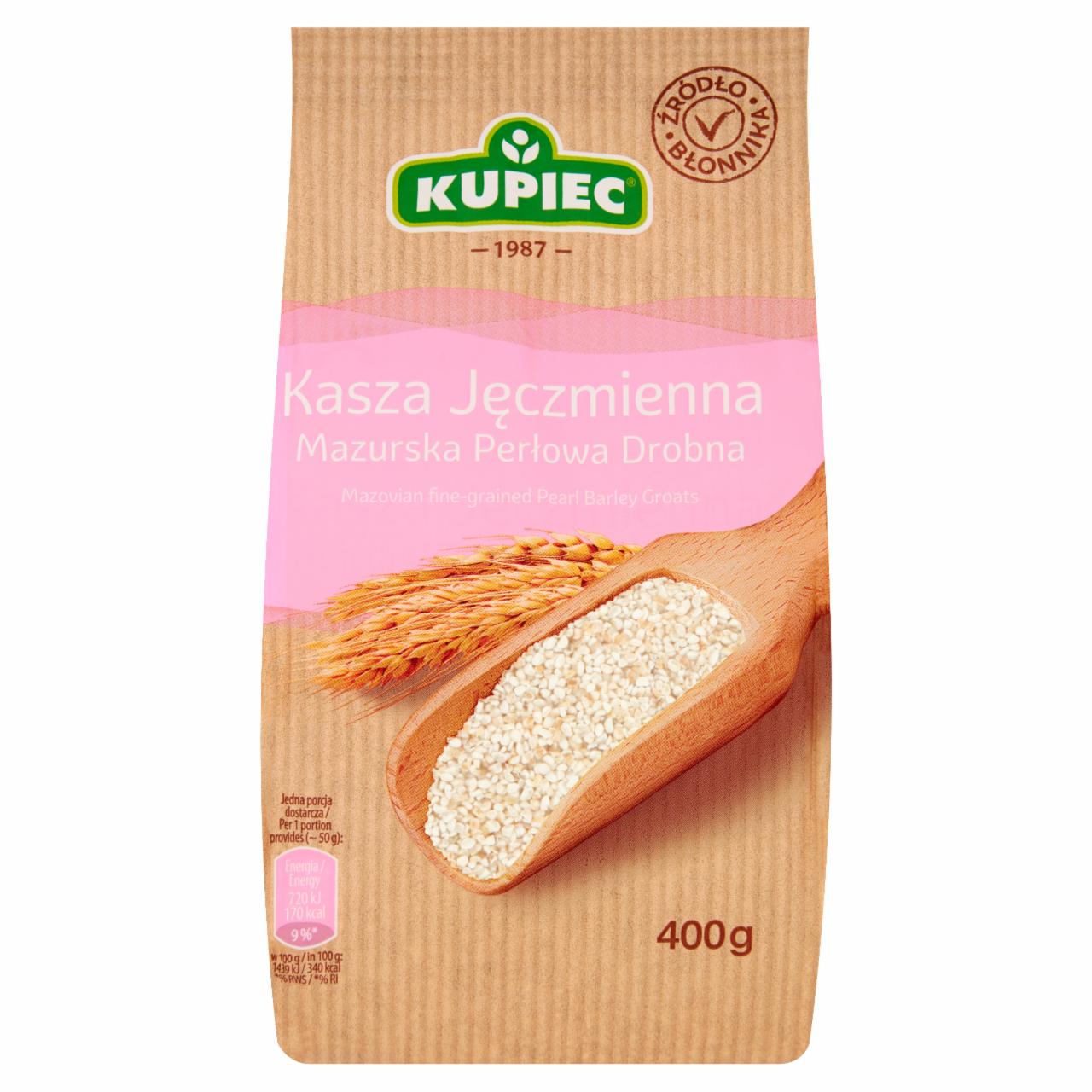 Zdjęcia - Kupiec Kasza jęczmienna mazurska perłowa drobna 400 g