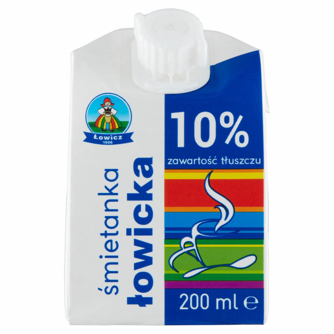 Zdjęcia - Łowicz Śmietanka łowicka UHT 10% 200 ml