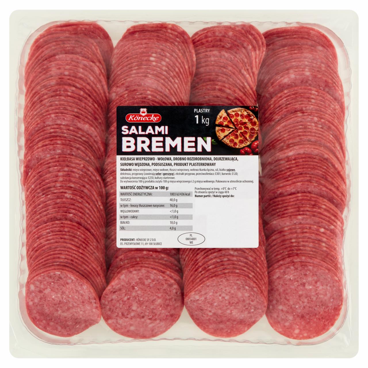 Zdjęcia - Könecke Salami Bremen plastry 1 kg